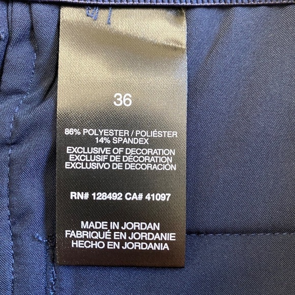 Greg Norman Men’s Stretch Shorts, Flat Front, Blue, Waist 36, NWT - Picture 13 of 14